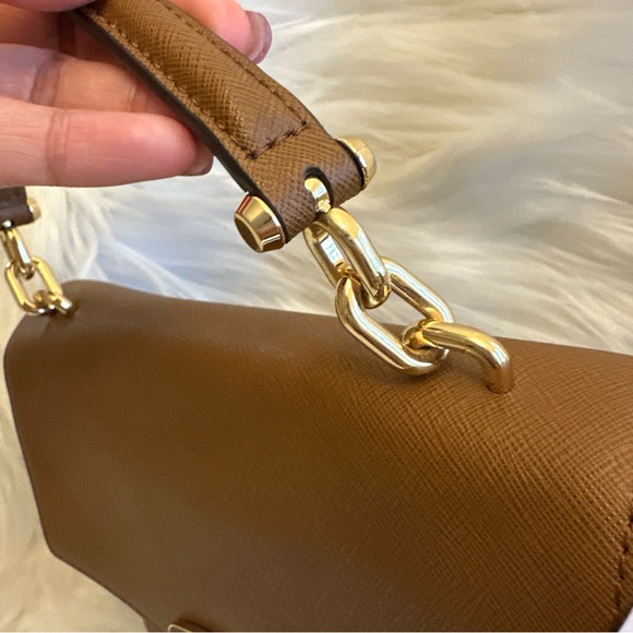 Michael Kors Brown Satchel with Gold Hardware